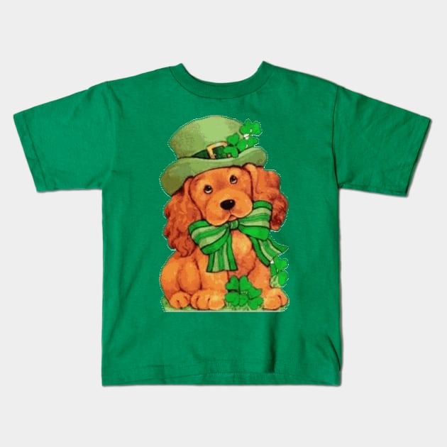 St. Patricks Day Doggy, All Stressed Up and Ready to Celebrate Kids T-Shirt by born30